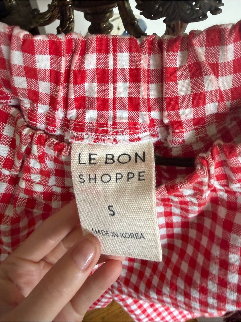 Le Bon Shoppe City Short in Gingham - Picture 5 of 6